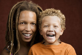 Mother and Happy Son